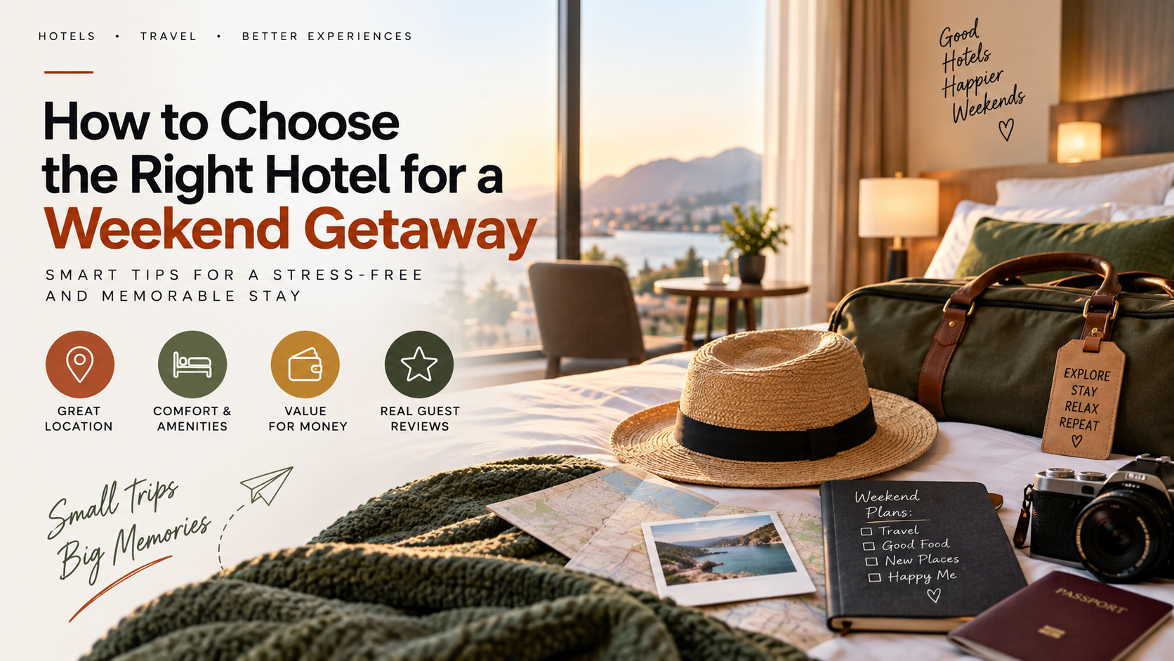 How to Choose the Right Hotel for a Weekend Getaway